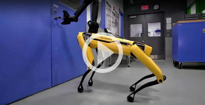 Dog-Like Robot  Can Open Doors