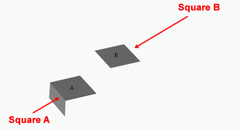 Adelson's Checker-Shadow Illusion Proof