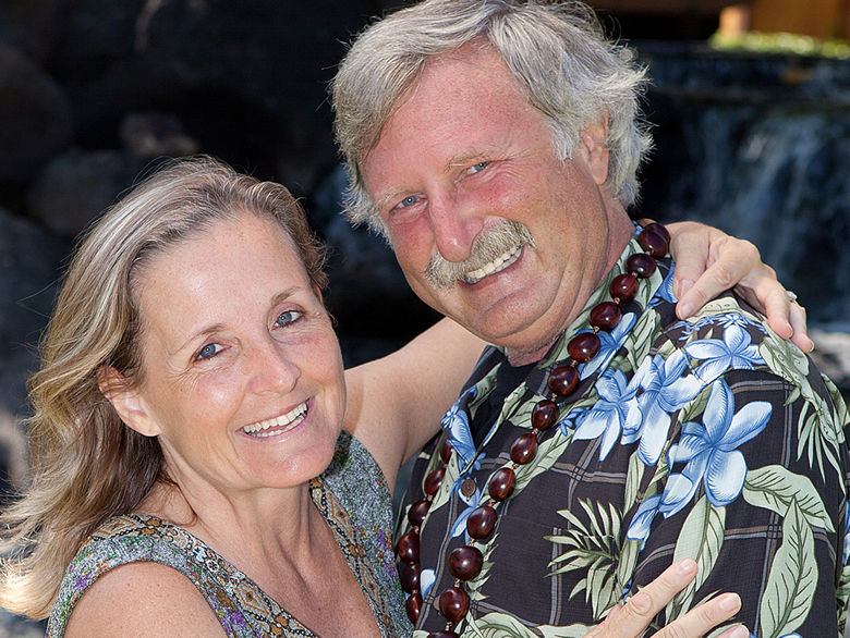 Dr. T with his wife, Laurie