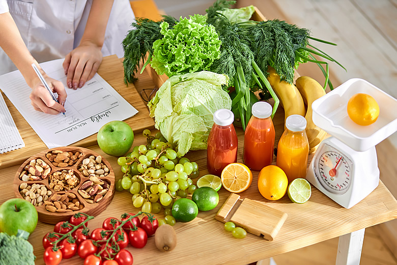 Nutritionist Workingon Diet Plan