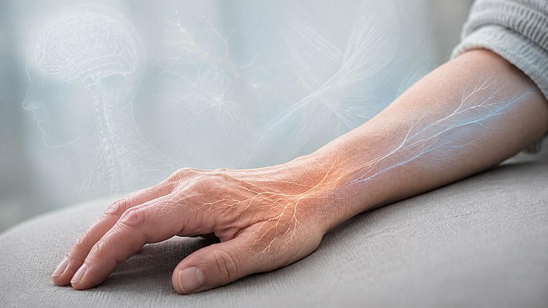 Forearm showing nerve pain